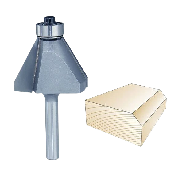 First-Class Whiteside 30 deg. Edge Bevel Bit 1 4 in. SH x 7 8 in. CL x 3 4 in. CH Pure