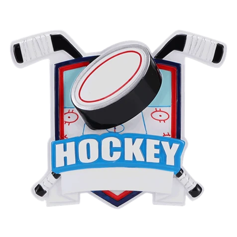 Soft PolarX Personalized Hockey Shield Ornament Detailed