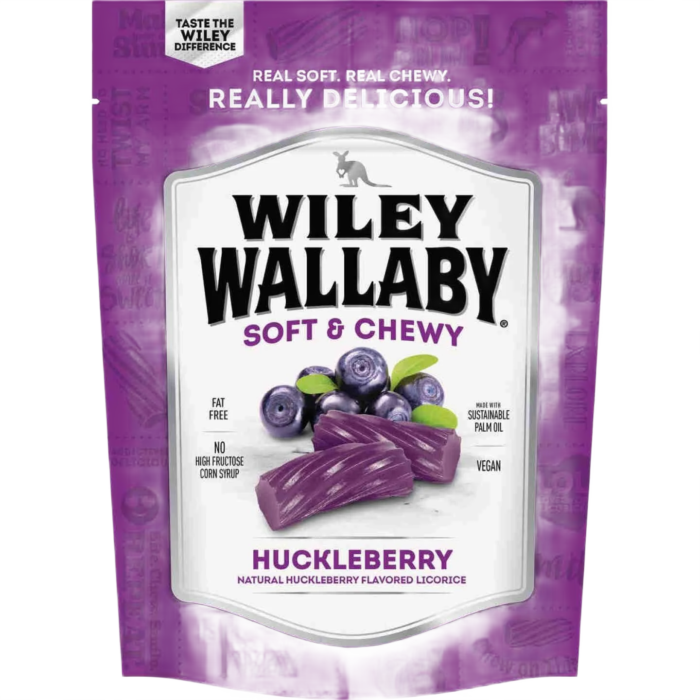 Fast Wiley Wallaby Wallaby Huckleberry Liquorice Candy 10 oz. Green