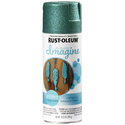 Healthy Rust-Oleum Imagine Craft Hobbyturquoise Glitter Spray Paint 10.25 oz. Fashionable