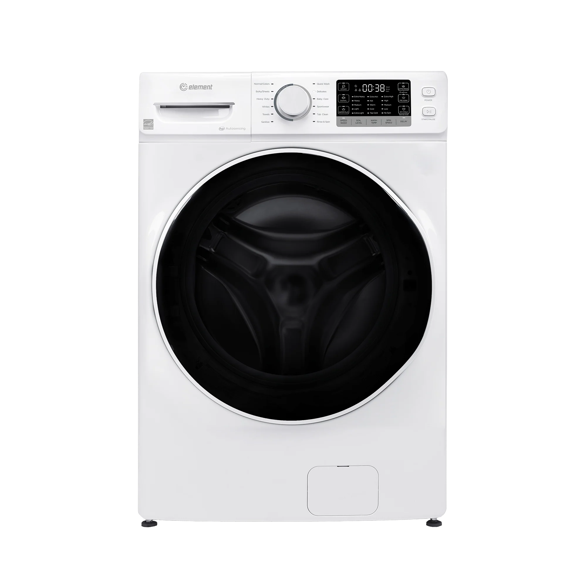 Optimized Element Electronics 4.5 cu. ft. Front Load Washing Machine – White EFL4527BW Recyclable