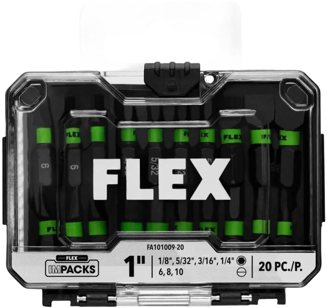 Modern FLEX Impacks 20-Pc. 1 Mixed Allen Slotted Impact Driver Bits Sophisticated