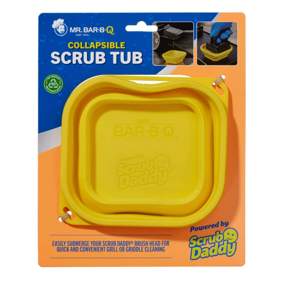 Modern Mr. Bar-B-Q Collapsible Scrub Tub Powered by Scrub Daddy Reliable
