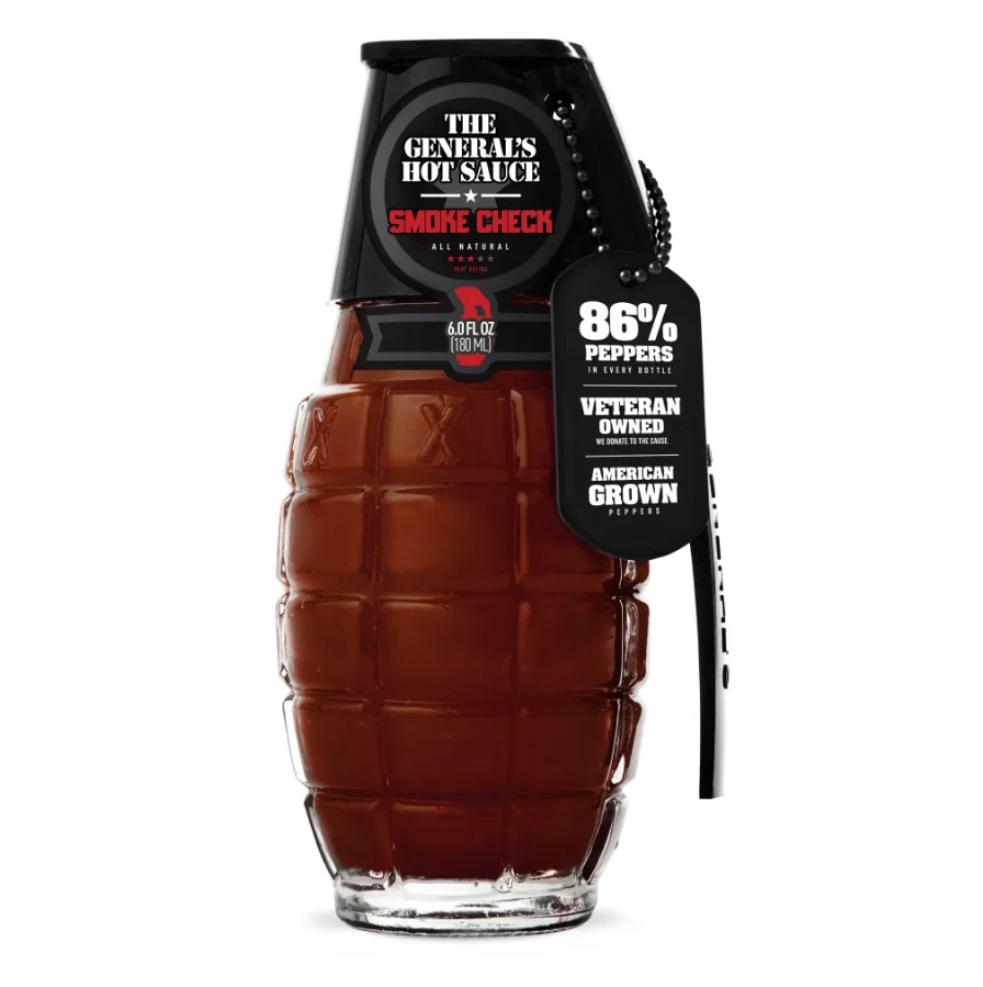 Fashionable The General’s Smoke Check Hot Sauce 6 oz. Stylish