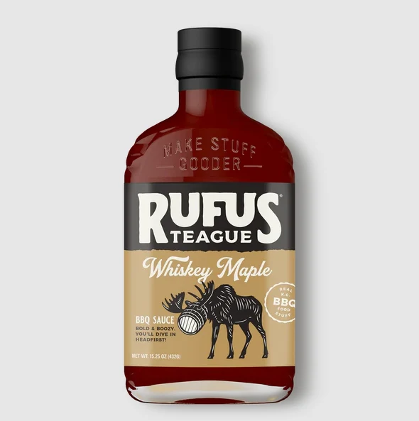 High-Grade Rufus Teague Whiskey Maple BBQ Sauce 15.25 oz. Premium Material