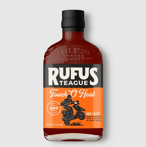 Verified Rufus Teague Touch O’ Heat BBQ Sauce 15.25 oz. High-End