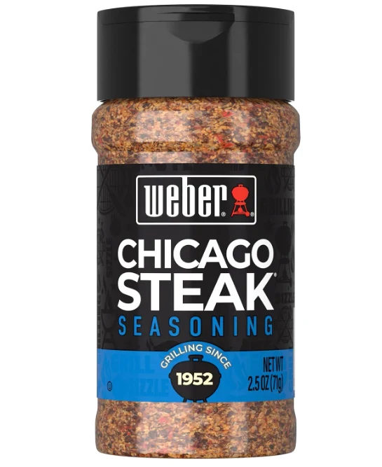 Reliable Weber Chicago Steak Grilling Seasoning 2.5 oz. Casual