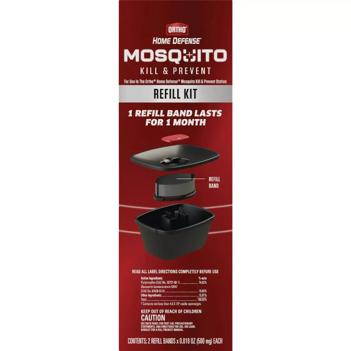 Professional Ortho Home Defense Mosquito Kill Prevent Refill Bands 2-Pack Modern