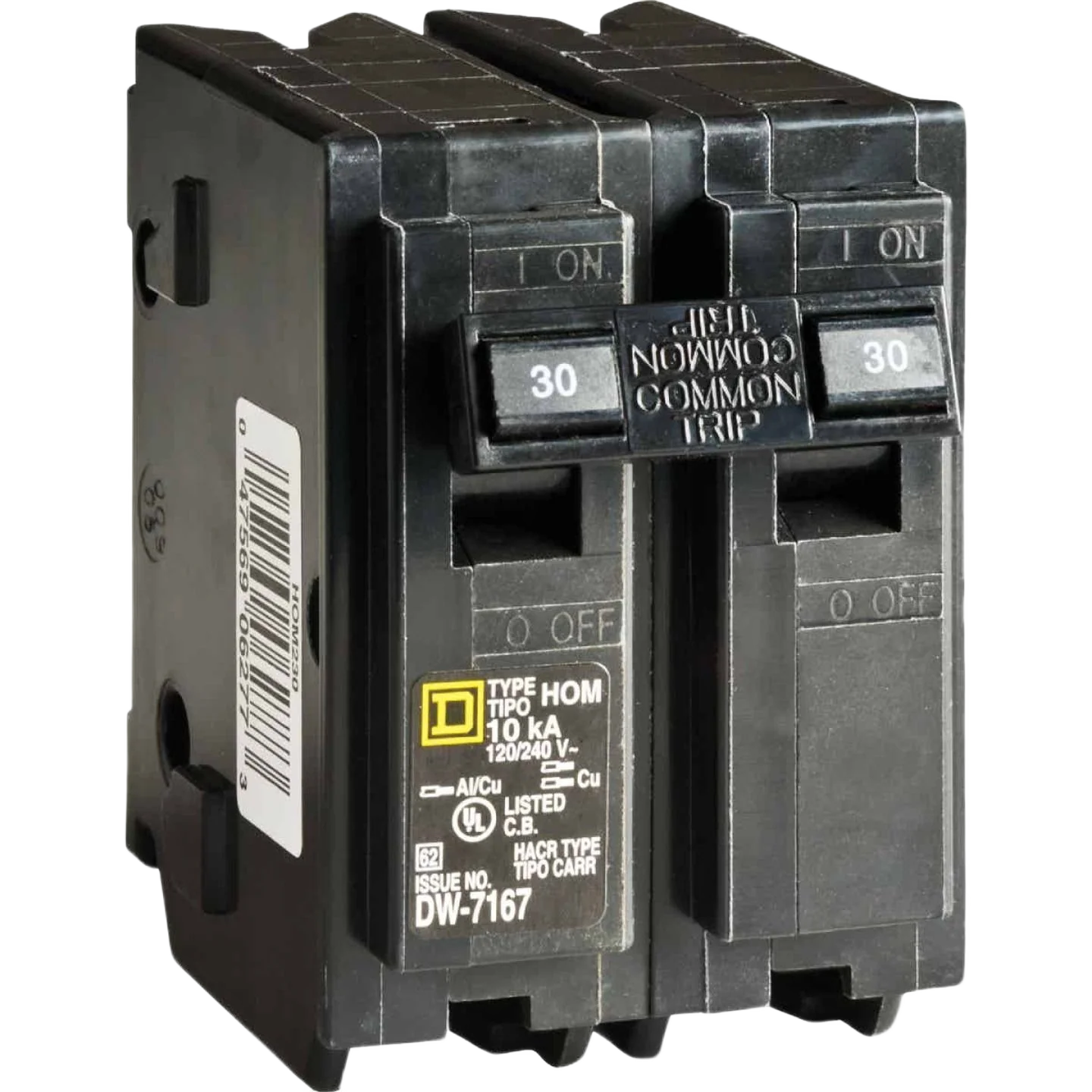 Advanced Square D Homeline 30Amp Double-Pole Standard Trip Circuit Breaker Official