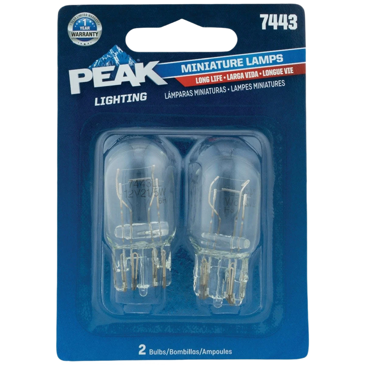 Modern PEAK 7443 13.5V Mini Automotive Light Bulb 2-Pack Unique