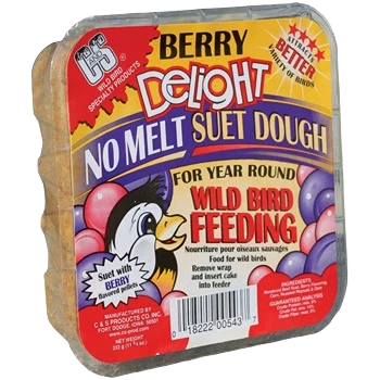Outstanding C S 11.75 Oz. Berry Delight No Melt Suet Dough Traditional