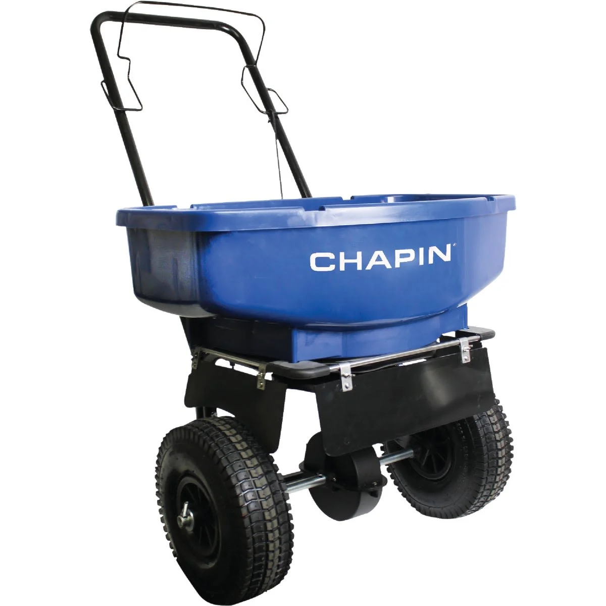 Smooth Chapin Blue Salt Ice Melt Push Spreader Comfortable