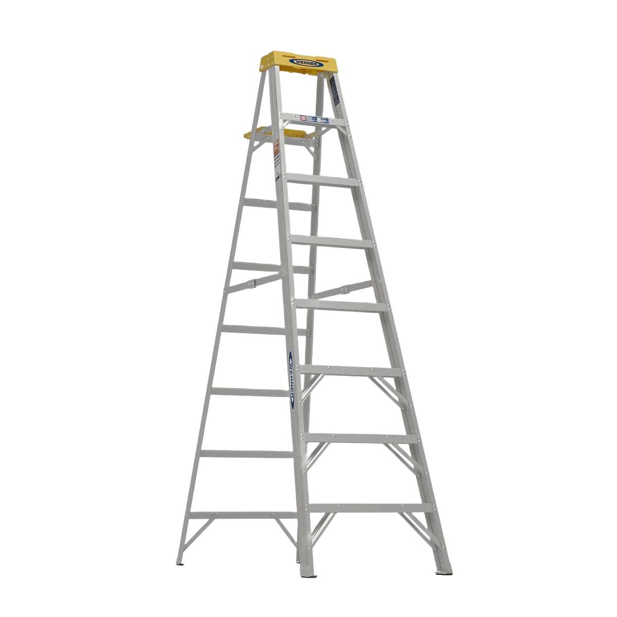 User-Friendly Werner 8 Foot Aluminum Step Ladder Elegant