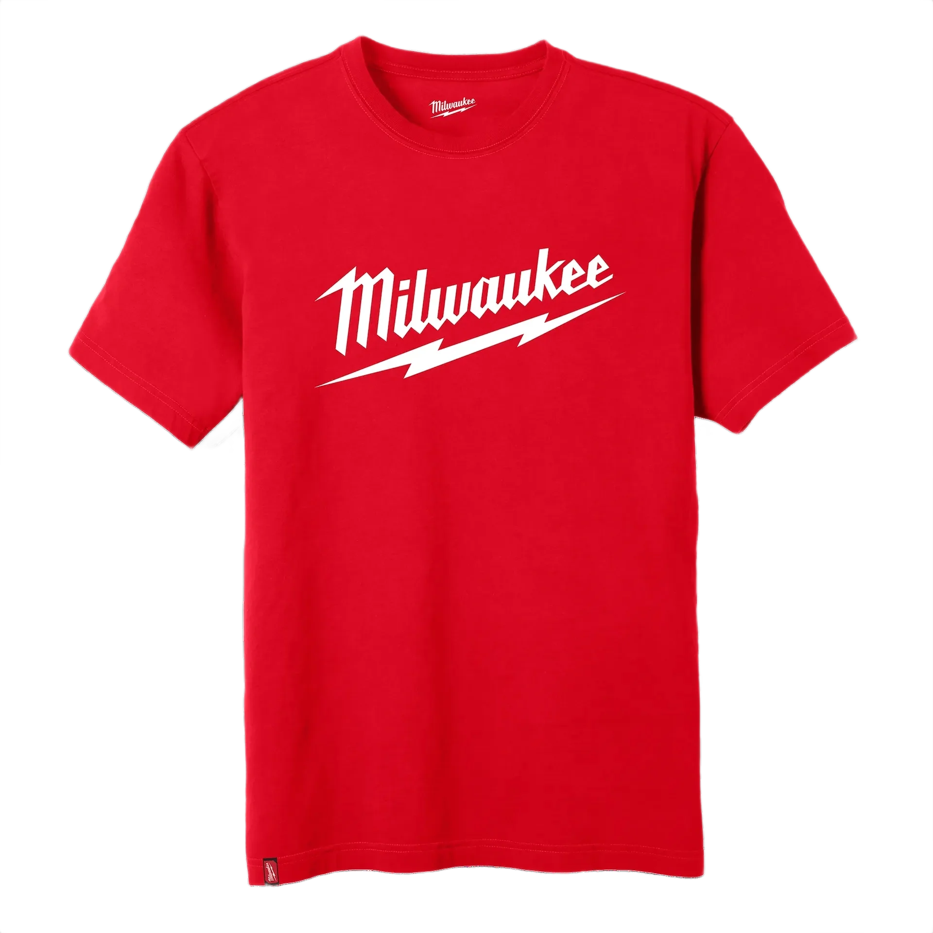 Contemporary Milwaukee Heavy Duty Tee – Short Sleeve Logo Red L Genuine