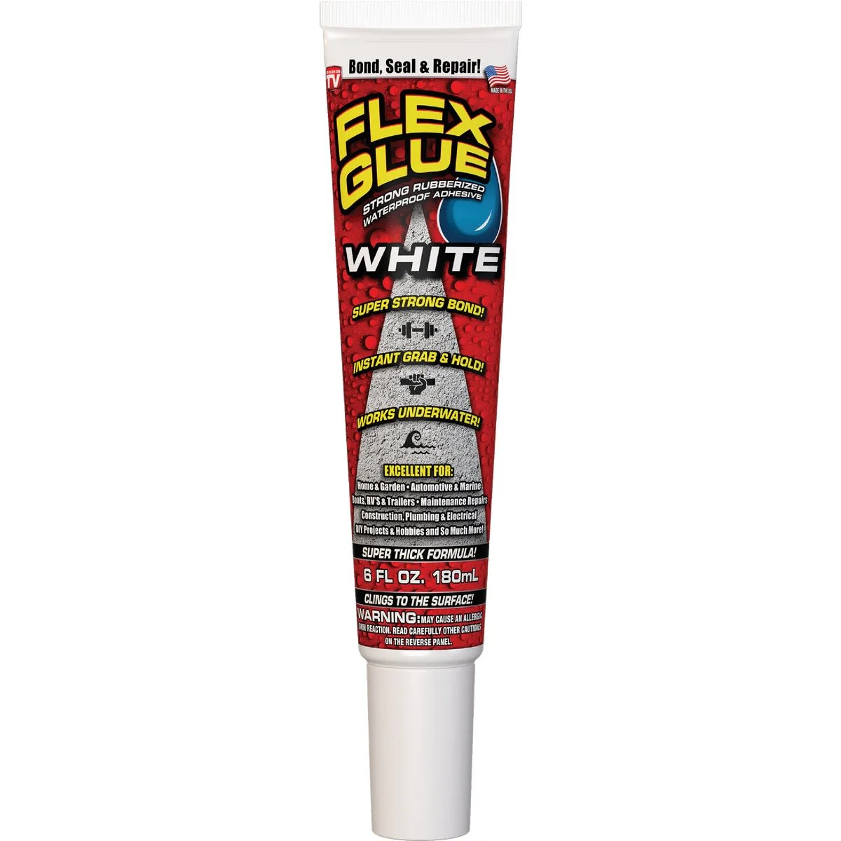Professional Flex Glue White Multi-Purpose Adhesive 6 oz. High-Performance