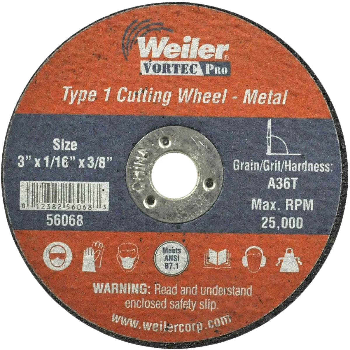 Healthy Weiler Vortec Type 1 Abrasive Cut-Off Wheel Unique