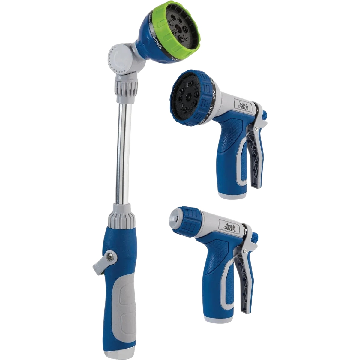 First-Class Garden Combination Hose Nozzle Set 3 Piece Solid
