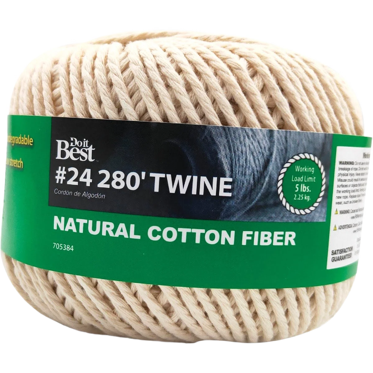 Certified Do it 24 Natural Cotton Twine 280 ft. Contemporary