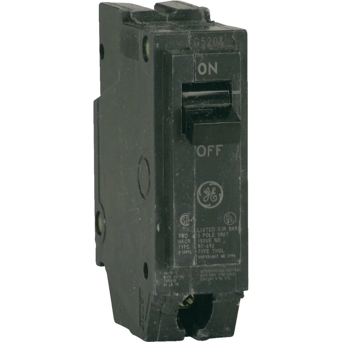 Exclusive GE THQL 15A Single-Pole Standard Circuit Breaker Refined