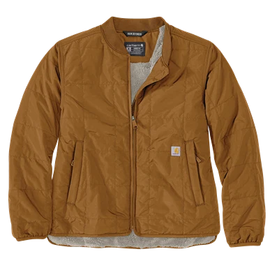Green Carhartt Women’s Medium Brown Rain Defender® Lightweight Insulated Jacket Easy-to-Use