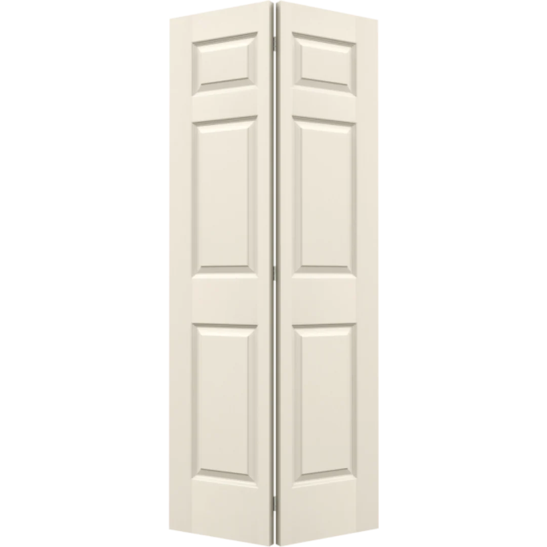 Natural Jeld-Wen 36 in. Textured Colonist Bifold Interior Hollow Core Door Innovative