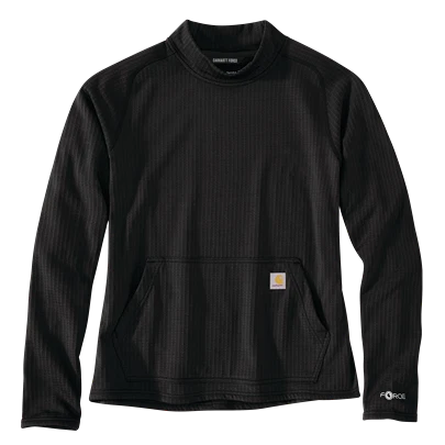 Original Carhartt Medium Black Womens Force Relaxed Fit Long-Sleeve Pullover Verified