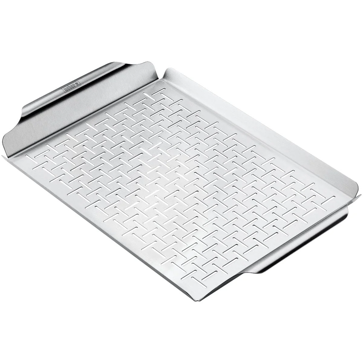 Unique Weber Stainless Steel Grilling Pan 11.8 x 17.4 in. Crafted