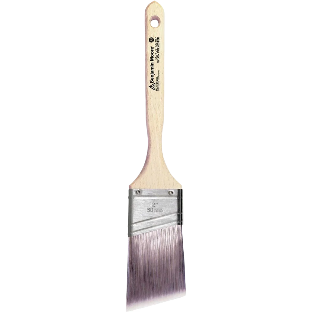 Versatile Benjamin Moore 2-In. Firm Nylon Polyester Angle-Sash Paint Brush Original