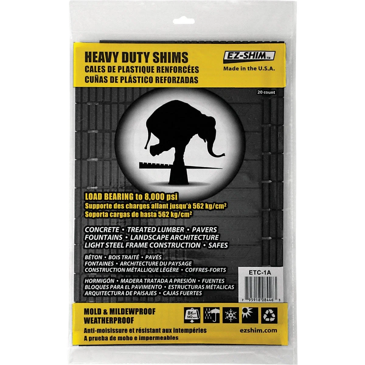 Original EZ-Shim Plastic Shim Eco-Friendly