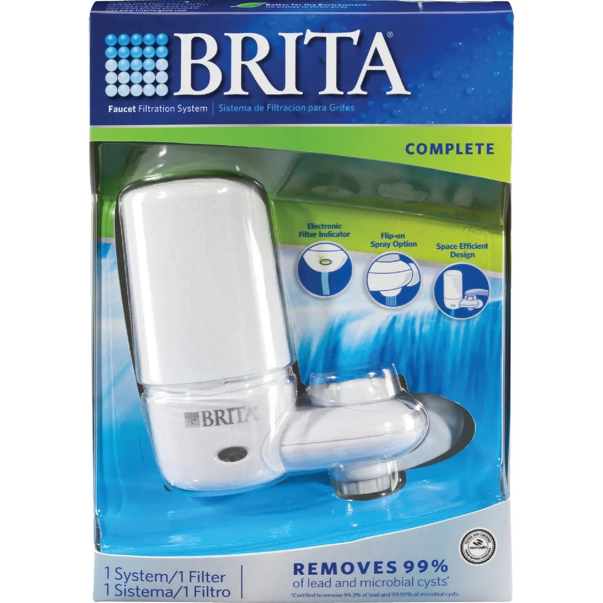 Healthy Brita On Tap System Faucet Mount Water Filter Pure