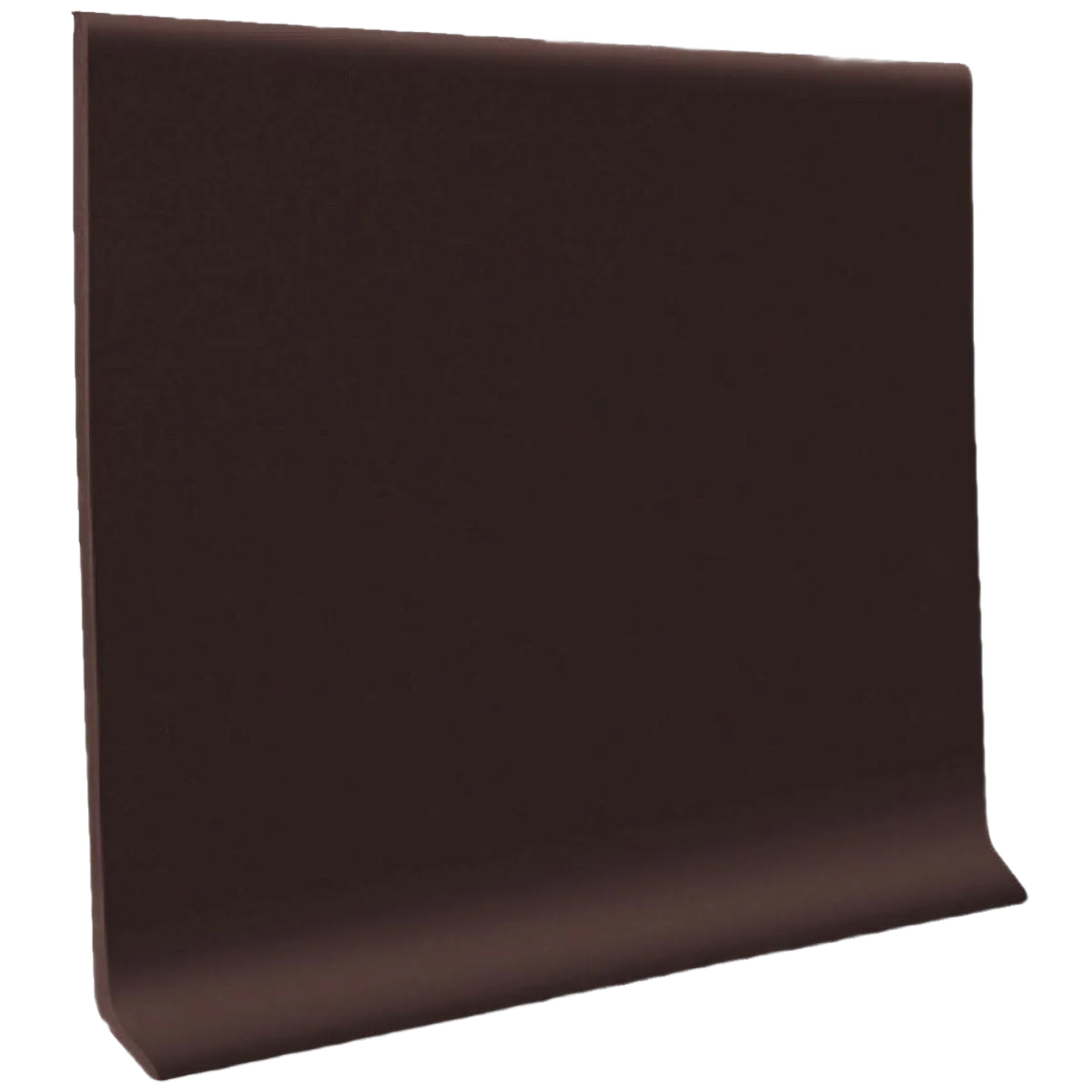 Smooth Roppe Brown Self-Stick Vinyl Wall Cove Base 4 in. x 4 ft. Superior