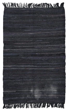 Pure India Overseas Black Sturbridge Rag Rug 2′ x 3′ Innovative