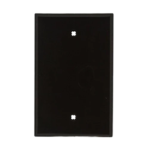 Pure Leviton 1 Gang Midway Size No Device Black Box Mount Blank Wallplate Long-Lasting