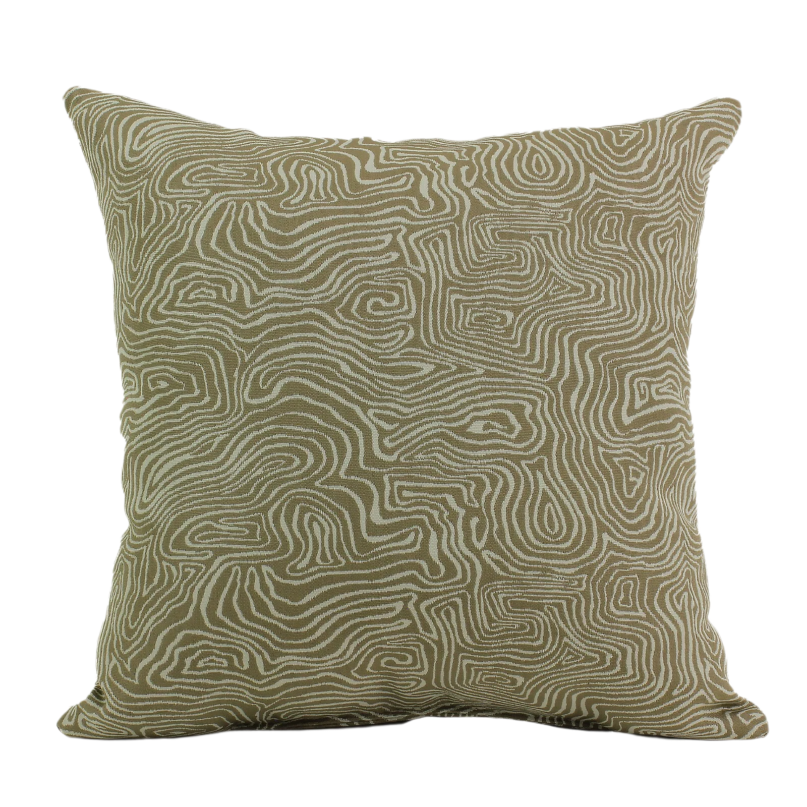 Fine Casual Cushion 15 Square Pillow Squiggle Tan Relaxed