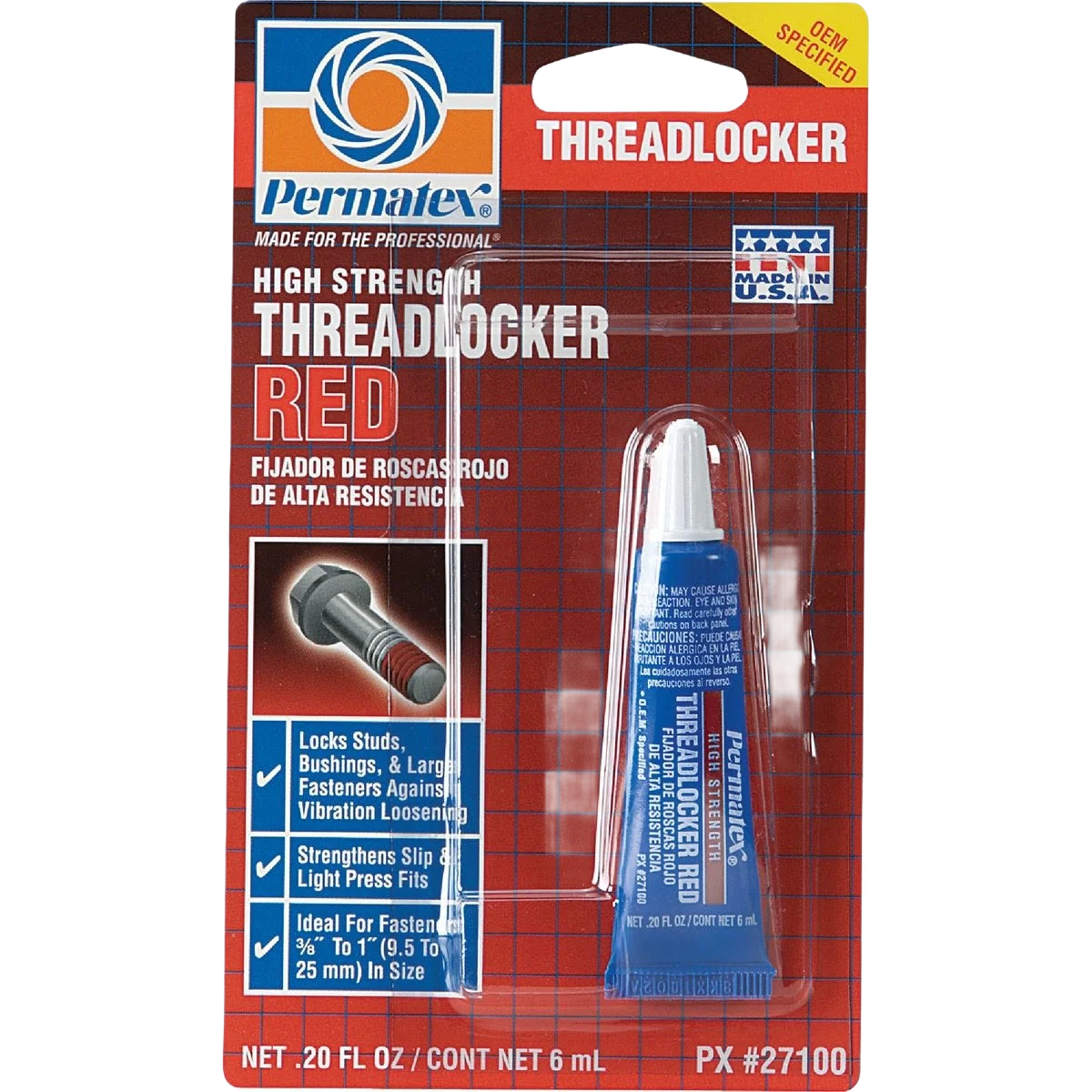Luxury Permatex High-Strength Threadlocker Traditional