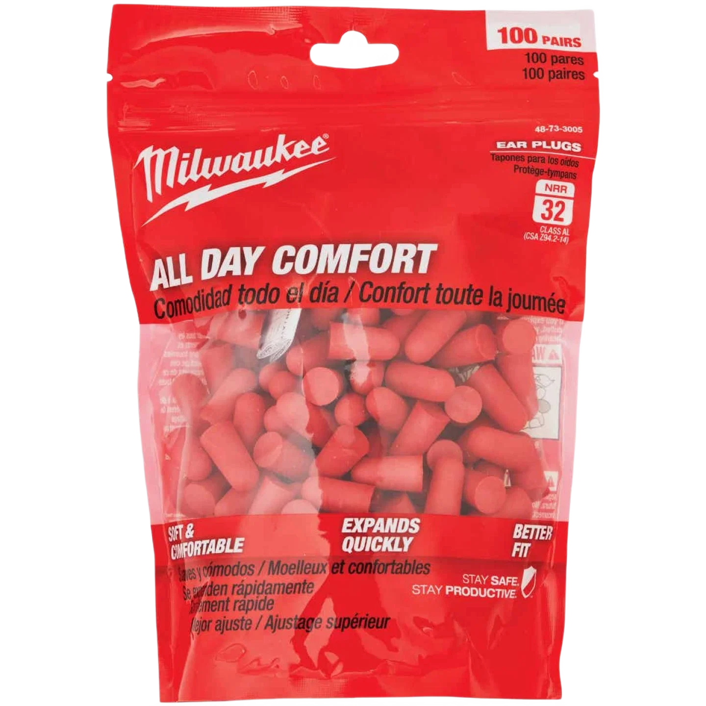 High-End Milwaukee Foam Ear Plugs 100-Pack Reliable