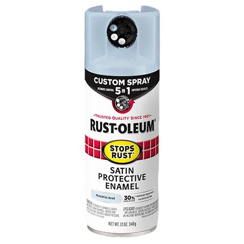 Casual Rust-Oleum Protective Enamel w 5-in-1 Spray Satin Peaceful Blue Environmentally Friendly