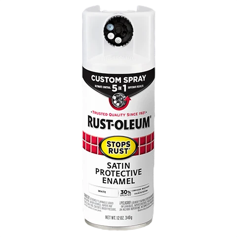 Sophisticated Rust-Oleum Protective Enamel w 5-in-1 Spray Satin White Proven