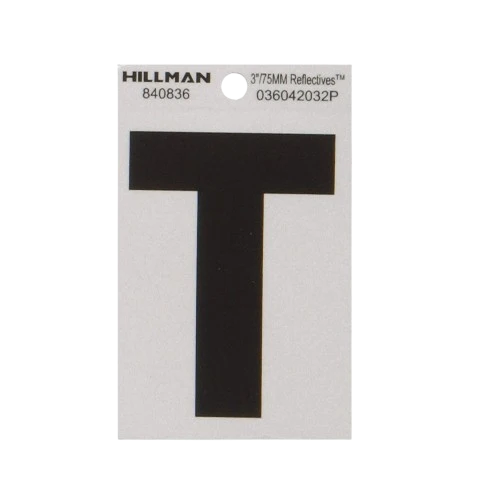 Healthy Hillman 3 In. Black Silver Mylar – Wide Style – Reflective – T Crafted