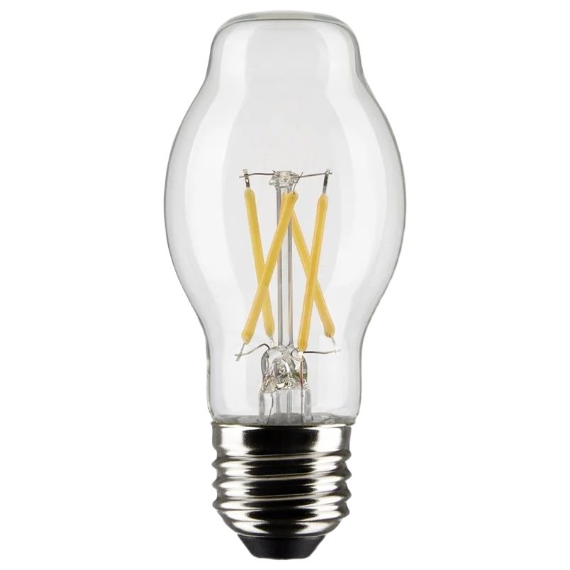 Breathable Satco 5 Watt BT15 LED Clear Cool White Medium Base Light Bulb Elite