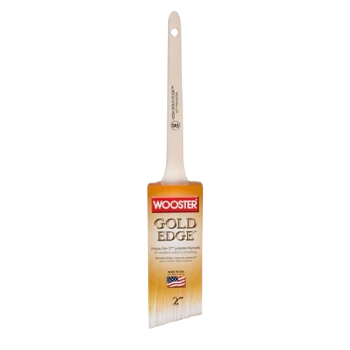 Excellent Wooster Brush 1-1 2 in. Gold Edge Thin Angle Sash Brush Original Design
