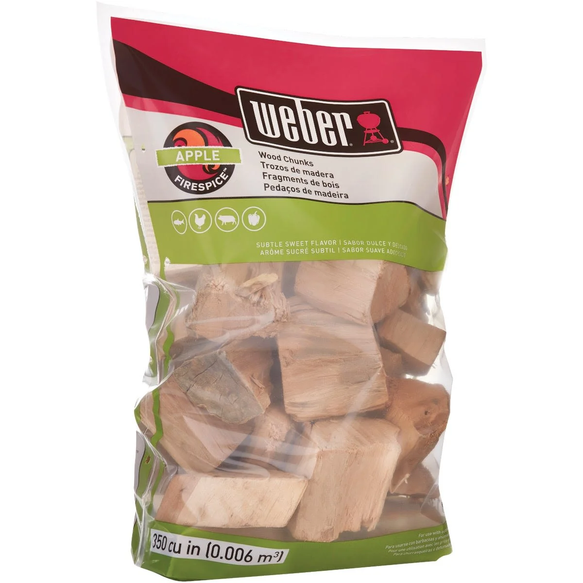 Classic Weber Firespice Apple Wood Smoking Chunks 4 lbs. Fast