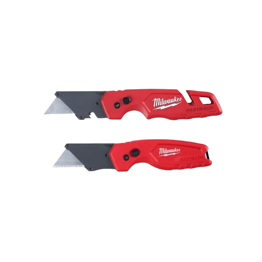 Exceptional Milwaukee FASTBACK™ Folding Utility Knife Set 2-Pack Pure