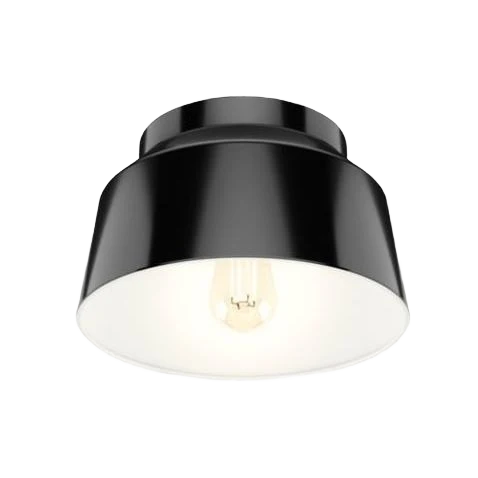 Top-Quality Hunter Cranbrook Matte Black 11.5 In. One Light Flush Mount Light Fixture Stylish