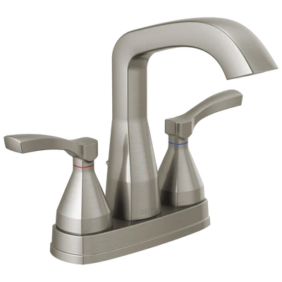 Soft Delta Stryke Stainless Two Handle Centerset Bathroom Faucet Next-Generation