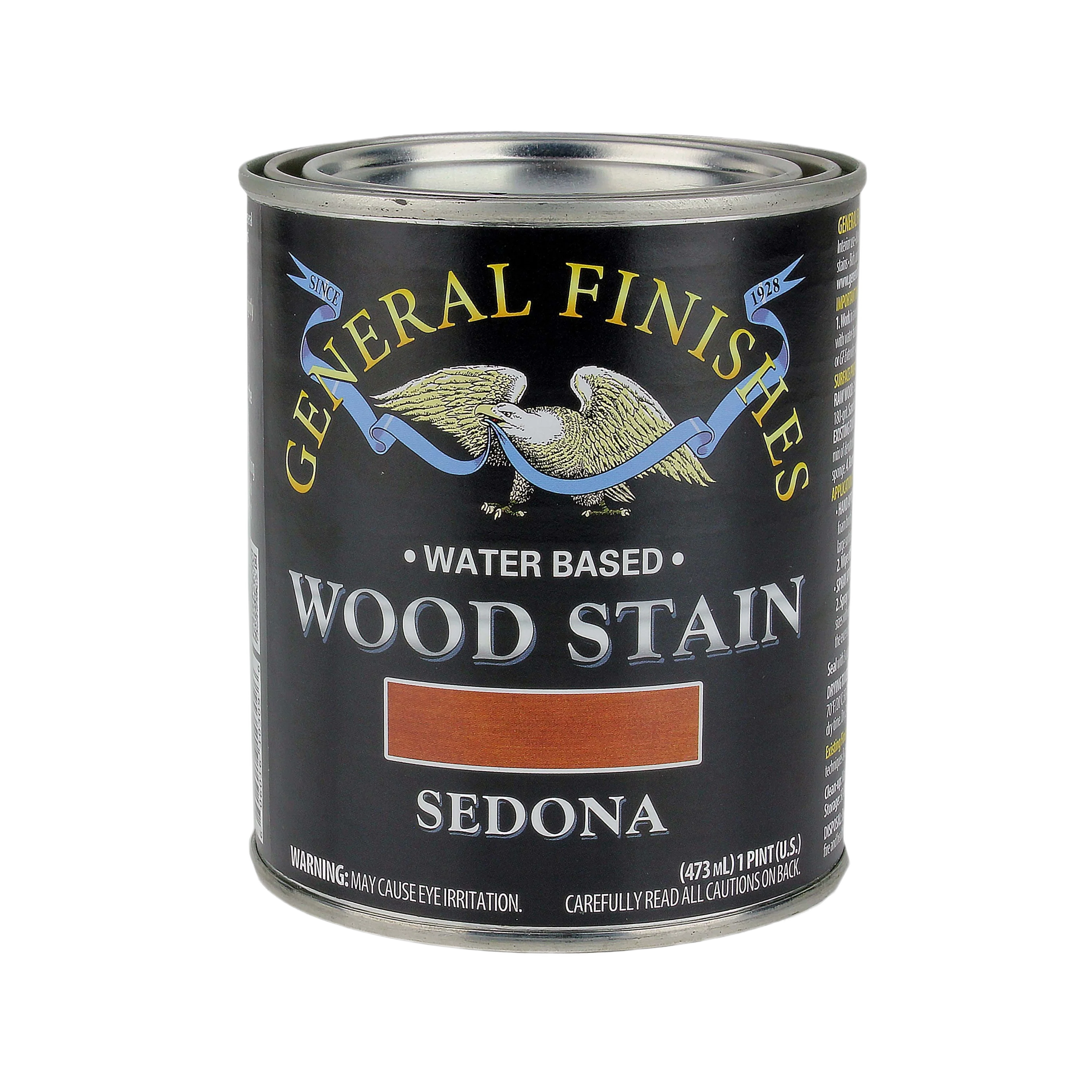 Natural General Finishes Sedona Water Based Wood Stain Pint Recyclable