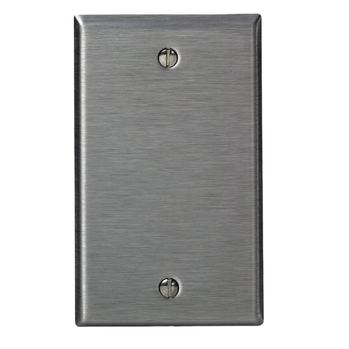 Detailed Leviton 1-Gang Stainless Steel Magnetic C-Series Standard Blank Wall Plate Safe