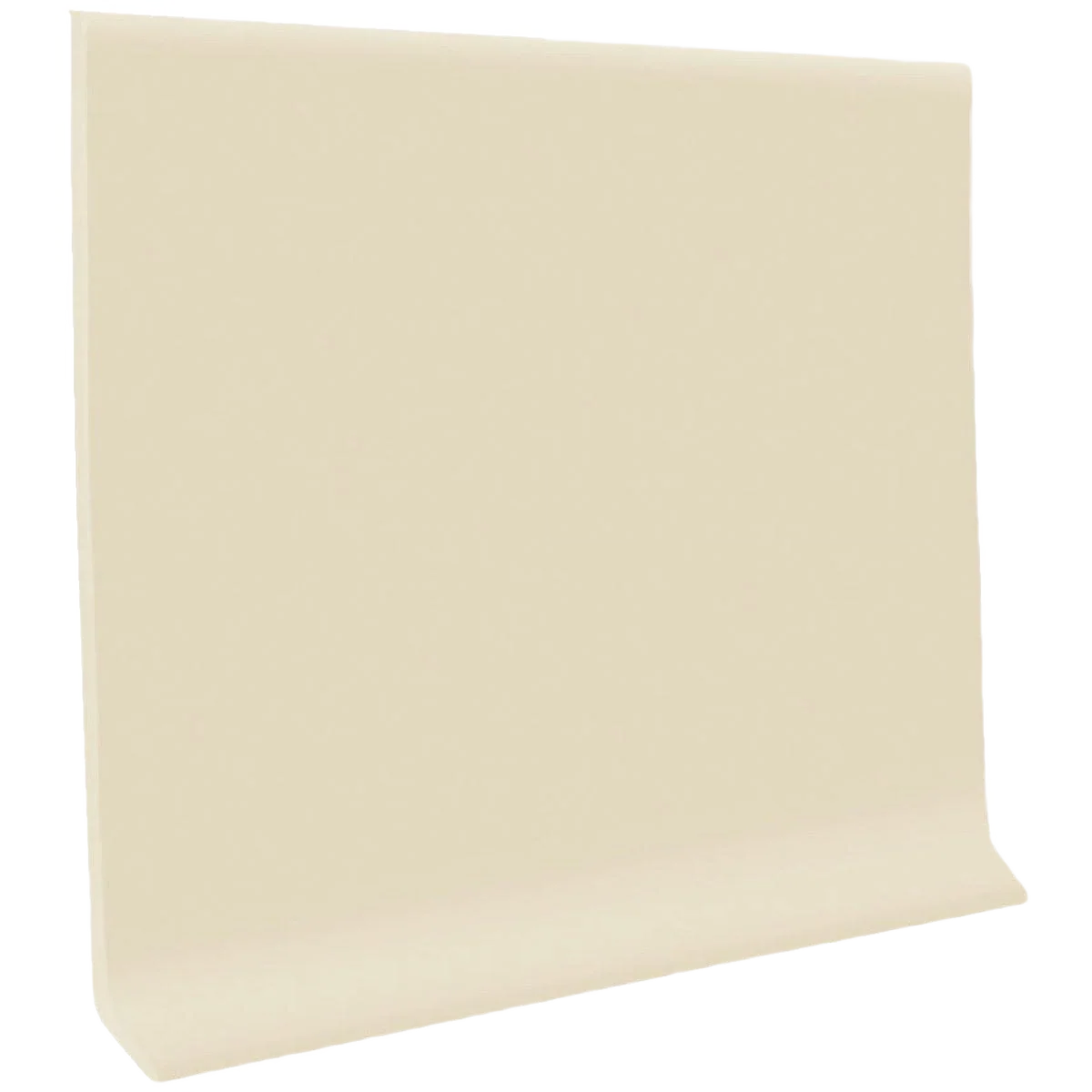 Secure Roppe Almond Self-Stick Vinyl Wall Cove Base 2.5 in. x 4 ft. Premium Material