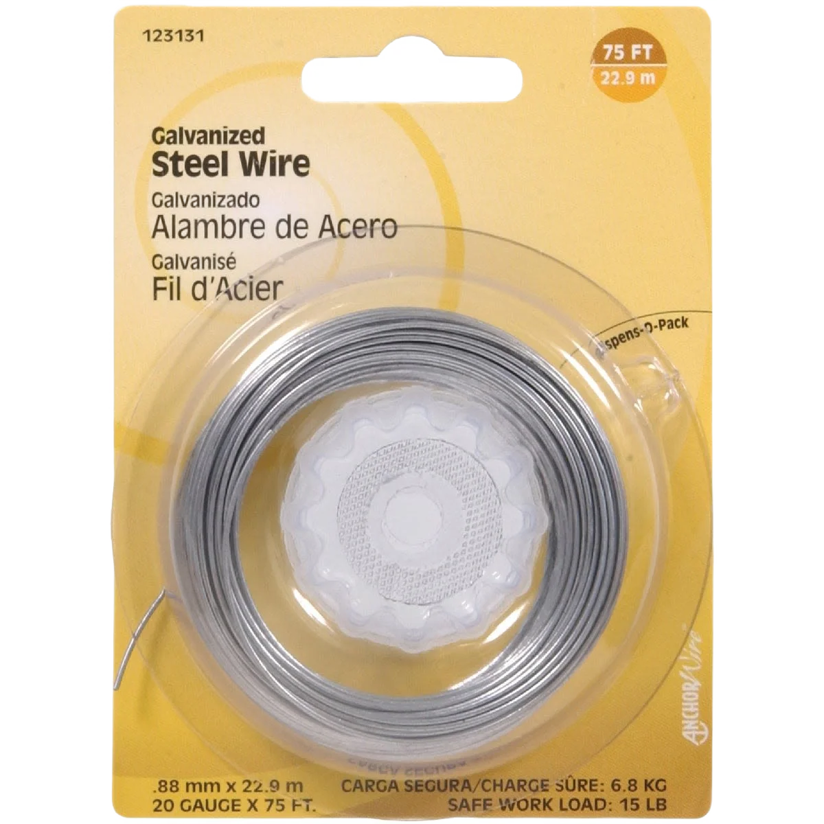 Fine Hillman 75 Ft. 20 Ga. Galvanized Steel General Purpose Wire Pure