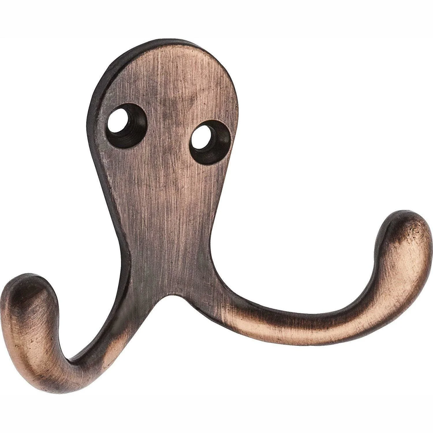 Authentic Hillman Double Clothes Hook Antique Bronze Artisan